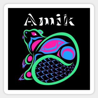 Amik (Beaver) Polysexual Pride Sticker